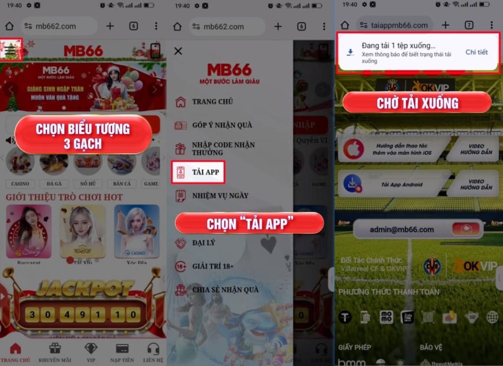 Hướng Dẫn Tải App MB66 Đơn Giản Và An Toàn Chỉ Mất 5 Phút 23 Cài đặt ứng dụng MB66 và chờ đợi trong giây lát