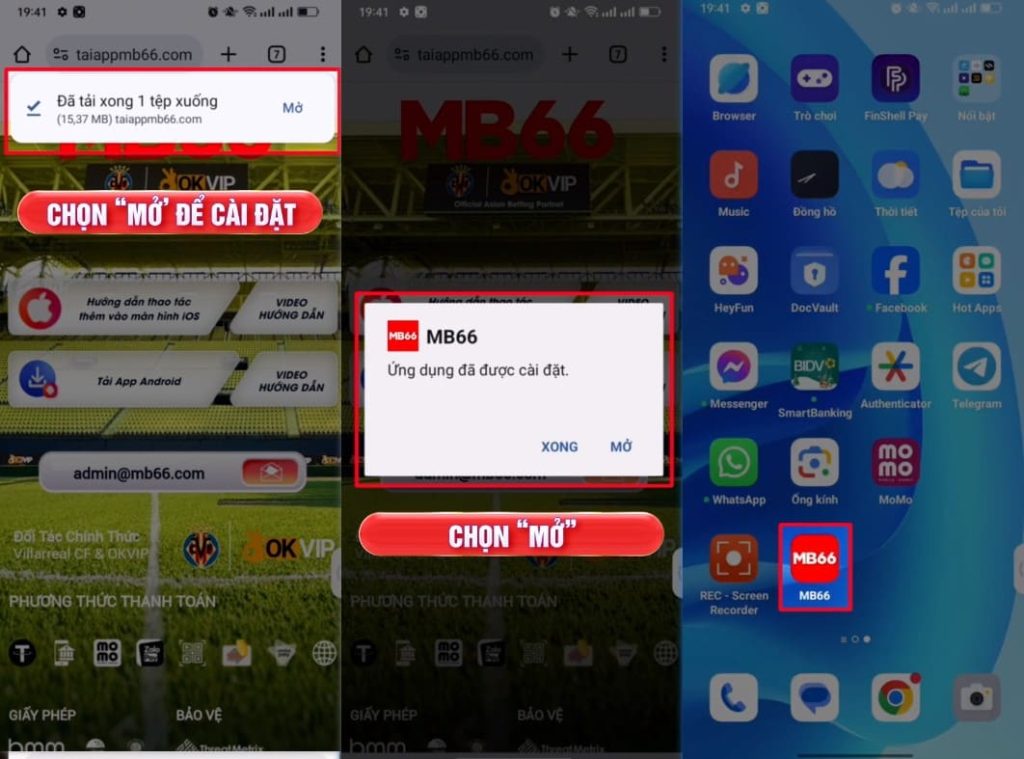 Hướng Dẫn Tải App MB66 Đơn Giản Và An Toàn Chỉ Mất 5 Phút 24 Hoàn tất bước tải ứng dụng MB66 cuối cùng