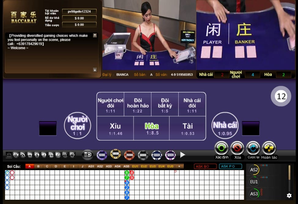 Casino MB66 - Sòng Bạc Trực Tuyến Trả Thưởng Xanh Chín Nhất 2024 27 Chơi Baccarat tại casino Mb66 với giao diện sống động